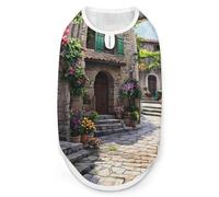 Mediterranean Style Old Stone Buildings Cute Printed Dog Shirt Clothes Lightweight Sleeveless Pet Tank Top for Small Medium Large Pets