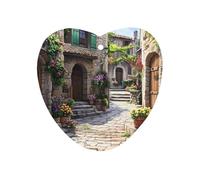 Mediterranean Style Old Stone Buildings Funny Car Air Freshener Automotive Aromatherapy Tablets for Rearview Mirror Wardrobe Shoe Cabinet
