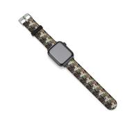 Mediterranean Style Old Stone Buildings Silicone Quick Release Watch Band Compatible with IWatch Waterproof Replacement Sport Strap for Men Women