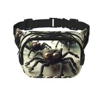 Mediterranean Summer Fanny Pack for Women Men Fashion Waist Pack Adjustable Belt Bag for Workout Running Travelling Casual Waist Bag, Funny Spider, One Size