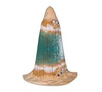 Mediterranean Summer Print Hooded Cloak Cape Halloween Witch Costume for Men and Women Cosplay Costumes
