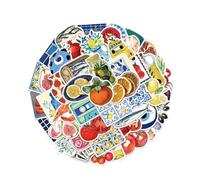 Mediterranean Tomato Sticker, 50 Sheets Decorative Label