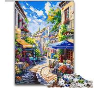 Mediterranean Urban Scenery Jigsaws 2000 Pieces for Teenagers, Suitable for People Aged 14 And Above Home Decoration Gift Ideas (70x100cm)