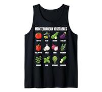 Mediterranean Vegetables Botanical Culinary Chart Tank Top