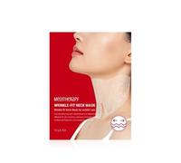 Wrinkle-fit Neck Mask - Neck Wrinkle Patches, Neck Firming and Tightening Korean Deep Collagen Mask - Hyaluronic Acid Neck-Targeted Mesh Sheet Mask for Lifting Sagging Skin - Boosting Elasticity 7EA