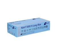 Meditrade 1282M Nitrile X-Long Disposable Gloves Blue (Pack of 1 x 100)