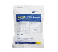 Meditrade Disposable Surgical Gowns - Medical Protective Clothing with Hook-and-Pile Fastener, Sterile Plastic Gowns, PPE Medical Gowns, Sleeve Cuffs, Prevents Infections in Surgery (M) (Blue) (30)