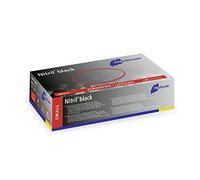 Meditrade Nitril® Black Nitrile Examination Gloves - Powder-Free, Latex-Free, Multi Use Protective Exam Gloves - Size Small - Black - 100pcs