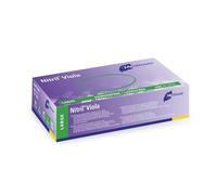 Meditrade Nitrile Gloves, Disposable, Powder-Free, Violet, Large, 100pcs
