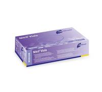 Meditrade Nitrile Gloves, Disposable, Powder-Free, Violet, Medium, 100pcs