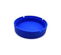 MEDIUM 10.6cm BWD AshTray Silicone Mould Blue Round Shape Cigarette Ash Tray Holder Tobacco Indoor Outdoor Pubs Bars Use