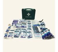 Medium 138 Piece QUALICARE BSI BS8599 Compliant Professional Workplace Essential First AID KIT Green