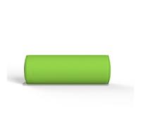 (Medium 15x45cm, Lime Green) Round Bolster Pillow Filled with Virgin hollow Fiber-back neck Support Pillow with Free 100% Cotton Cover