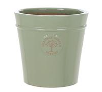 Medium 26cm Green Heritage Garden Ceramic Planter Plant Flower Pot - Frost Proof