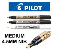 Medium 4.5mm Pilot Super Color Marker Pen Metallic Paint Permanent Ink Markers