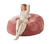 Medium 4-Foot Bean Bag Sofa Chair Soft Reading Lounger for Adults, Fits Bedrooms, Balconies and Cozy Spaces