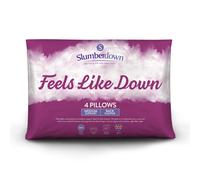 (Medium, 4 Pack) Slumberdown Feels Like Down Pillow UK Made