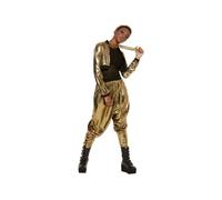 (Medium) 80s Hammer Time Costume Gold Womens