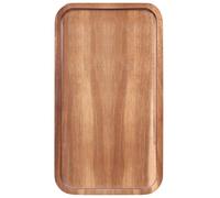 Medium Acacia Wood Serving Trays Long Charcuterie Boards Wood Snack Platter Rectangular Cookie Appetizer Plates Serving Cheese Board Rectangle Kitchen Dinner Platters for Food Dish Cake Dessert Tray