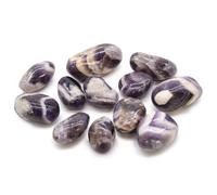 Medium African Tumble Stones - Amethyst - Chevron