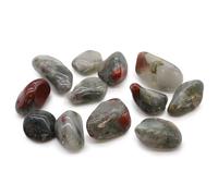 Medium African Tumble Stones - Bloodstone - Sephtonite - (Set of 12) KDMD Grey One Size