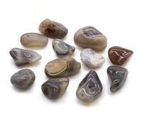 Medium African Tumble Stones - Grey Agate - Botswana