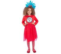 (Medium (Age 7-9)) Dr Seuss Cat in the Hat, Thing 1 & 2 Dress Costume