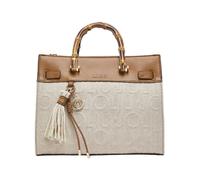 Medium Bag with Charms, female, Liu Jo, Handbags, Beige, ONE SIZE, Bags ONE SIZE