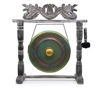Medium Bali Gong With Stand - 50Cm Greenwash, Handmade & Healing