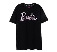 (Medium) Barbie Oversized Short Sleeved T-Shirt (Womens Black)