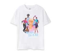 (Medium) Barbie Short Sleeved T-Shirt (Mens White)