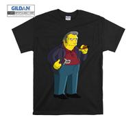 (Medium, Black) The Simpsons Fat Tony Men Women Unisex Top T Shirt T-Shirt Tshirt