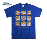 (Medium, Blue) Doc Moods Snow White and the Seven Dwarfs Men Women Unisex Top T Shirt T-Shirt Tshirt
