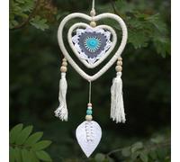 Medium Blue Heart Dream Catcher - Vegan, Handmade Bali Spirit