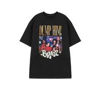 Bratz Womens Black Short Sleeve Graphic Tee | Dump Him Dolls T-Shirt | Pop Culture Crew Neck Cotton Blend Top | Fashion for Teens & Tweens