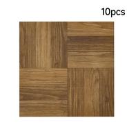 (Medium Brown, 10pcs) 12in Wood Grain Parquet Self-adhesive Flooring Tiles