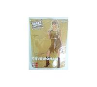 Medium Brown Velour Cavewoman Costume - fancy dress costume cavewoman outfit womens ladies caveman girl prehistoric
