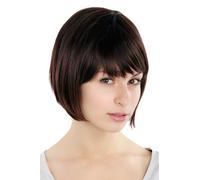 Medium Brown Wig Brown Bob Brown Part Short Hair approx. 25 1239-2T33