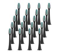 Medium Brush Heads, Compatible with Philips, HX4100 5950 9500 | 4/8/12/20 pcs, for Sonicare 1100 2100 4100 4300 5100 5300 6100 6500 7000, 9000, 9300, 9700(Black-20 Pcs)