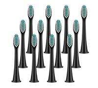 Medium Brush Heads, Compatible with Philips, HX4100 5950 9500 | 4/8/12/20 pcs, for Sonicare 1100 2100 4100 4300 5100 5300 6100 6500 7000, 9000, 9300, 9700(Black-12 Pcs)