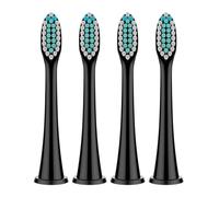 Medium Brush Heads, Compatible with Philips, HX4100 5950 9500 | 4/8/12/20 pcs, for Sonicare 1100 2100 4100 4300 5100 5300 6100 6500 7000, 9000, 9300, 9700(Black-4 Pcs)