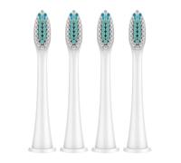 Medium Brush Heads, Compatible with Philips, HX4100 5950 9500 | 4/8/12/20 pcs, for Sonicare 1100 2100 4100 4300 5100 5300 6100 6500 7000, 9000, 9300, 9700(White-4 Pcs)