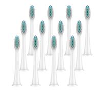 Medium Brush Heads, Compatible with Philips, HX4100 5950 9500 | 4/8/12/20 pcs, for Sonicare 1100 2100 4100 4300 5100 5300 6100 6500 7000, 9000, 9300, 9700(White-12 Pcs)