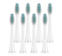 Medium Brush Heads, Compatible with Philips, HX4100 5950 9500 | 4/8/12/20 pcs, for Sonicare 1100 2100 4100 4300 5100 5300 6100 6500 7000, 9000, 9300, 9700(White-8 Pcs)