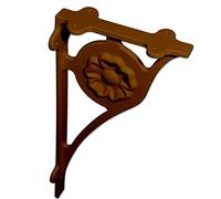 Medium Caramel Gallows Bracket 195 x 395mm Conservatory Box Gutter Support Heavy-Duty