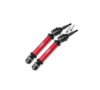 Medium Carbon Steel+ Aluminium 6061 Alloy Front Driveshaft Assembly With 6 mm Axle For Traxxas 1:10 Ford F-150 Raptor R / Rustler 4X4 / Slash 4X4 / Stampede 4X4 / Hoss 4x4 Upgrade Parts - Red