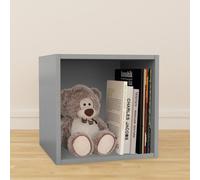 (Medium) Charles Jacobs Vinyl 12" LP Record Cube Storage Box Unit Grey