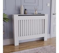 (Medium) Chelsea Radiator Heater Cover Slatted White