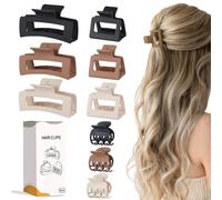 Medium Claw Hair Clips Set for Women - 3 Styles Rectangle Clips for Thick Hair| 3.5 Inch Large Hair Claw Clips for Thick Hair + 2Inch Medium Hair Claw Clips for fine Hair + 1.5Inch Small Hair Clips