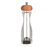 Medium Clear And Gold Salt & Pepper Mill, Acrylic Grinder With Gold Finish Accents, Adjustable Ceramic Premier Housewares Copper One Size